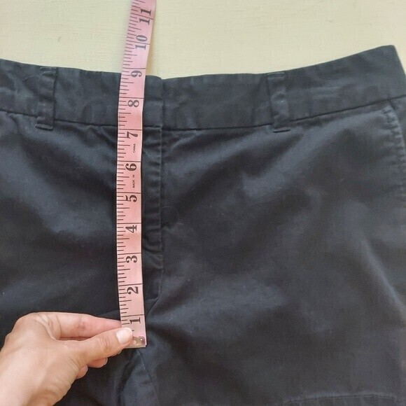 LOFT black cotton chino shorts size 6 - Picture 6 of 7